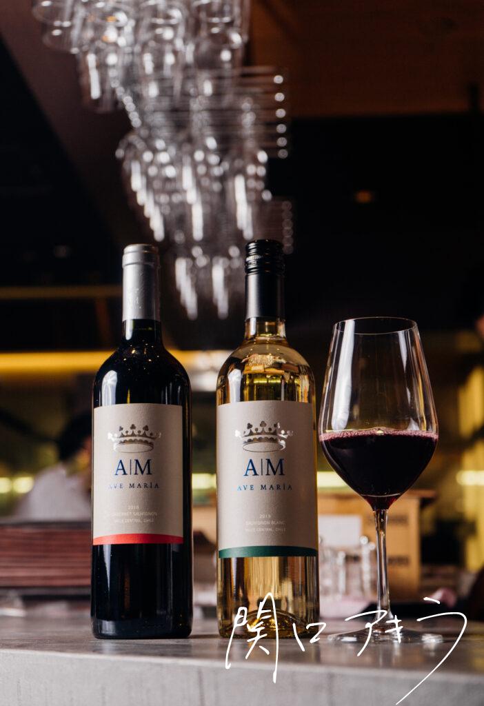 赤白ワイン写真