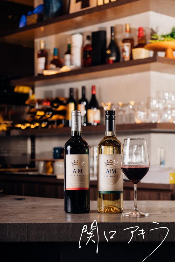 赤白ワイン写真