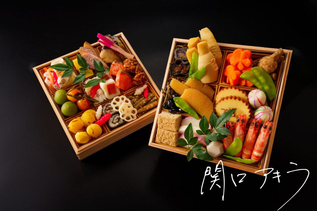 2段の豪華なおせち